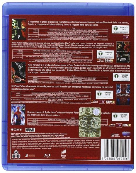 Spider-Man Collection. I 5 Film (5 Blu-ray) di Sam Raimi,Marc Webb - 2