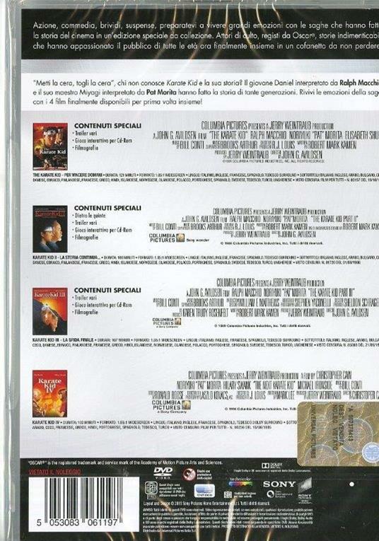 Karate Kid. Master Collection (4 DVD) di John G. Avildsen,Christopher Cain - 2