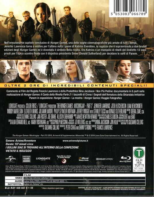 Hunger Games. Il canto della rivolta. Parte 2 di Francis Lawrence - Blu-ray - 6
