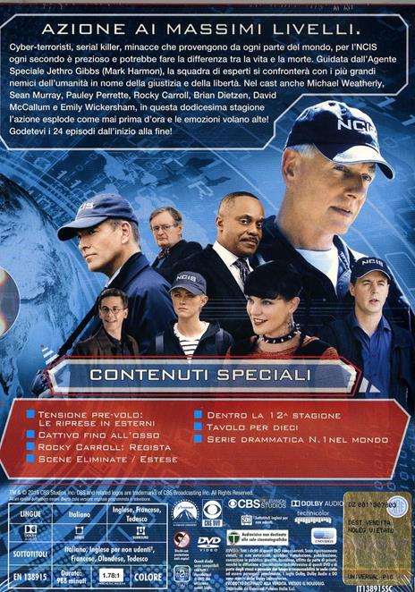 NCIS. Naval Criminal Investigative Service. Stagione 12 (6 DVD) di Tony Wharmby,James Whitmore Jr.,Arvin Brown - DVD - 2