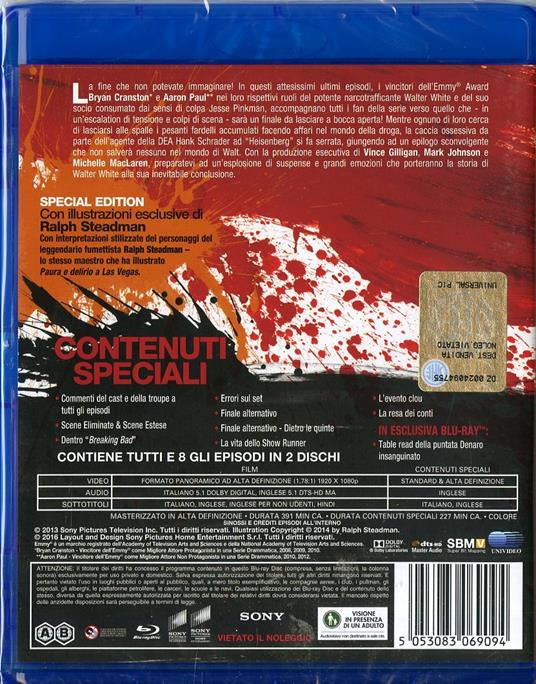Breaking Bad. Stagione 5. Parte 2 (3 Blu-ray) di Michelle MacLaren,Vince Gilligan,Michael Slovis - Blu-ray - 2