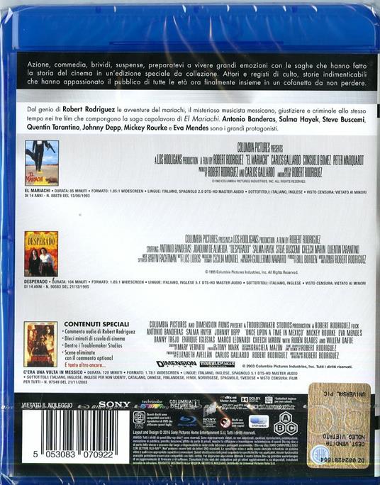 Rodriguez. Master Collection (3 Blu-ray) di Robert Rodriguez - 2