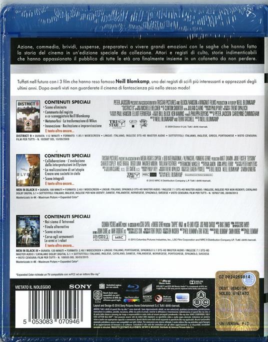 Sci-Fi. Master Collection (3 Blu-ray) di Neill Blomkamp - 2