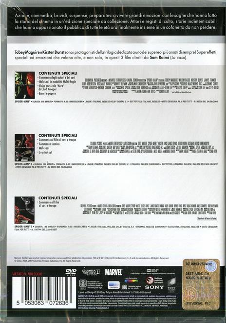 Spider-Man. Master Collection (3 DVD) di Sam Raimi - 2