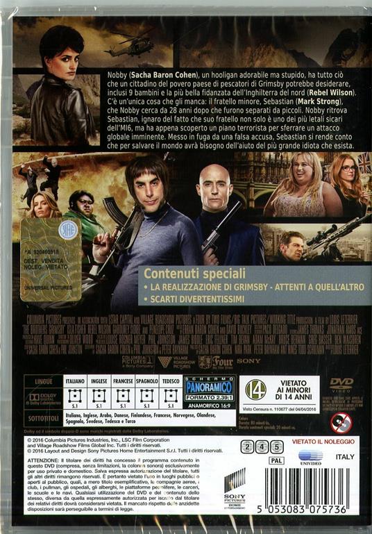 Grimsby. Attenti a quell'altro di Louis Leterrier - DVD - 2