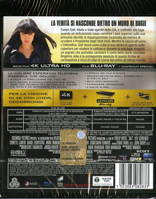 Salt (Blu-ray + Blu-ray 4K Ultra HD) di Phillip Noyce - 2