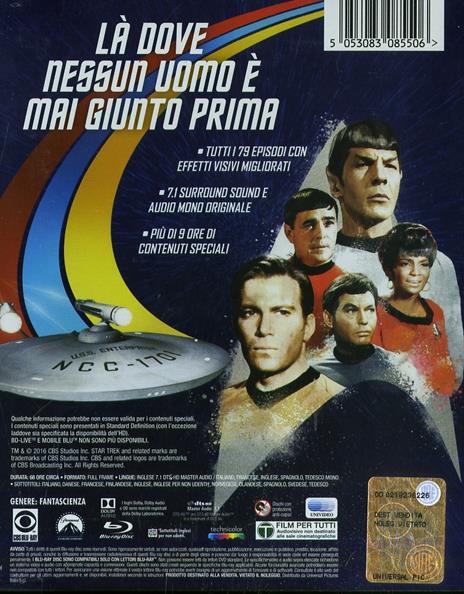 Star Trek. La serie classica. Stagioni 1 - 3 (20 Blu-ray) di Marc Daniels,Joseph Pevney,Vincent McEveety - Blu-ray - 2