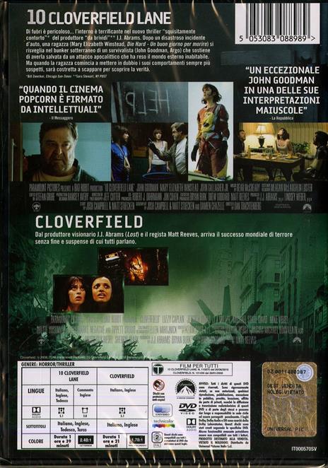 Cloverfield collection (2 DVD) di Matt Reeves,Dan Trachtenberg - 2