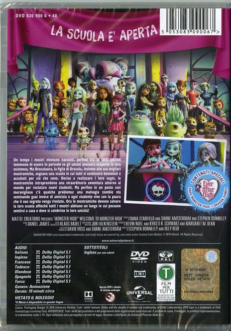 Monster High. Benvenuti alla Monster High di Stephen Donnelly,Olly Reid - DVD - 2