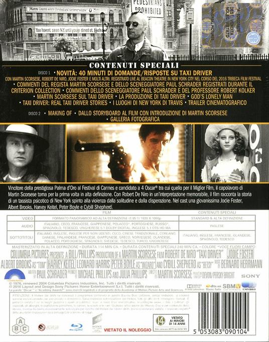Taxi Driver<span>.</span> Edizione 40° anniversario di Martin Scorsese - Blu-ray - 2