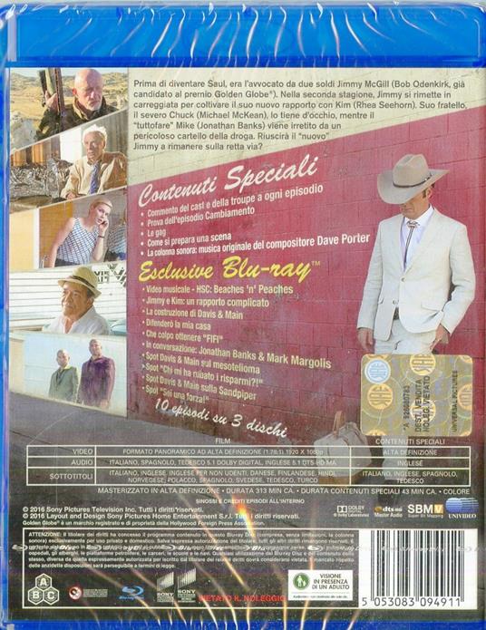 Better Call Saul. Stagione 2 (3 Blu-ray) di Colin Bucksey,Adam Bernstein,Vince Gilligan - Blu-ray - 2