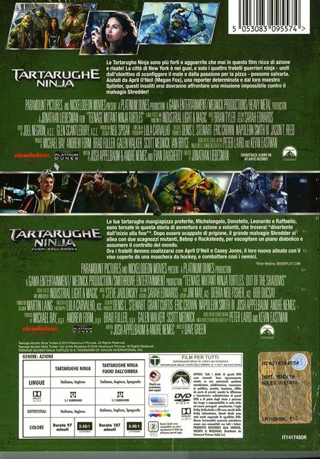 Tartarughe Ninja 1 - 2 (2 DVD) di Dave Green,Jonathan Liebesman - 2
