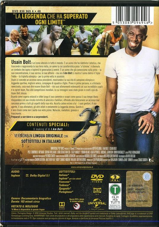 I Am Bolt di Benjamin Turner,Gabe Turner - DVD - 2