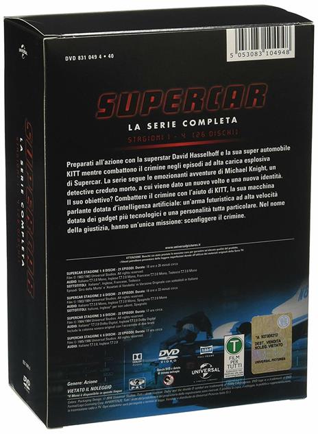 Supercar. La serie completa. Serie TV ita (26 DVD) di Winrich Kolbe,Georg Fenady,Sidney Hayers,Bernard L. Kowalski - DVD - 2