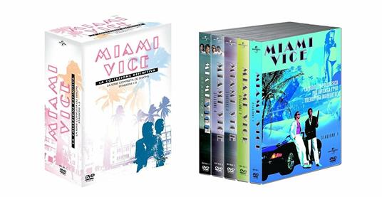 Miami Vice. La serie completa. Stagioni 1-5. Serie TV ita (32 DVD) di John Nicolella,Richard Compton,Leon Ichaso,Vern Gillum - DVD