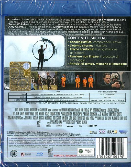 Arrival (Blu-ray) di Denis Villeneuve - Blu-ray - 2