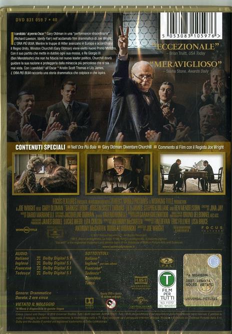 L' ora più buia (DVD) di Joe Wright - DVD - 2