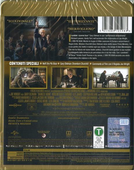 L' ora più buia (Blu-ray) di Joe Wright - Blu-ray - 2