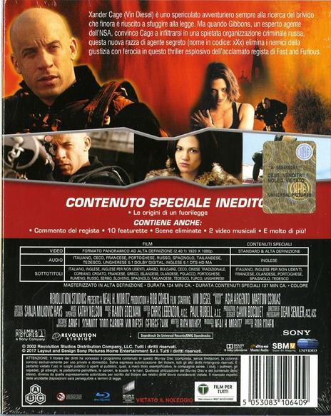 XXX. Edizione 15° Anniversario (Blu-ray) di Rob Cohen - Blu-ray - 2