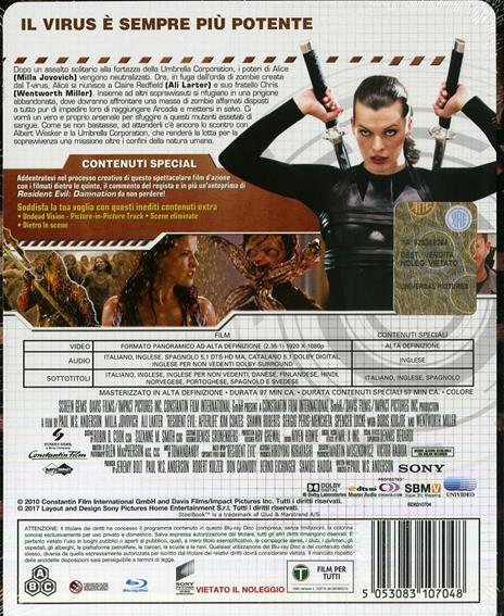 Resident Evil. Afterlife. Limited Edition Steelbook (Blu-ray) di Paul W. S. Anderson - Blu-ray - 2