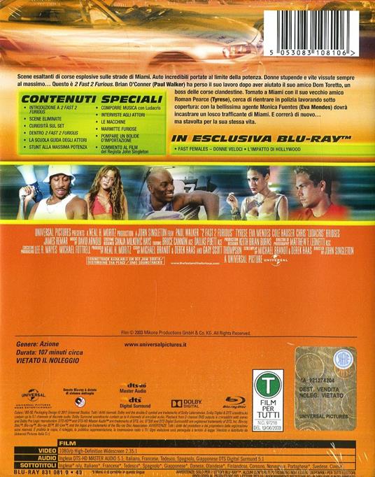 2 Fast 2 Furious. Con Steelbook (Blu-ray) di John Singleton - Blu-ray - 2