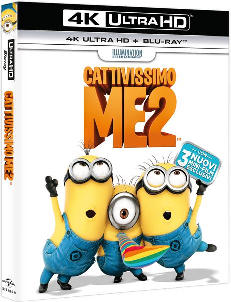Cattivissimo me 2 (Blu-ray + Blu-ray 4K Ultra HD) di Pierre Coffin,Chris Renaud