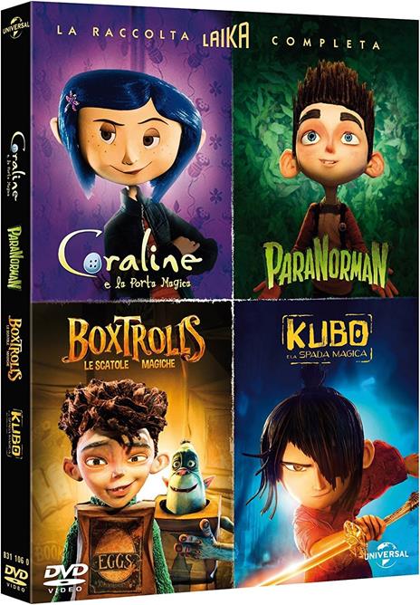 LAIKA Collection (4 DVD) di Graham Annable,Chris Butler,Sam Fell,Travis Knight,Henry Selick,Anthony Stacchi