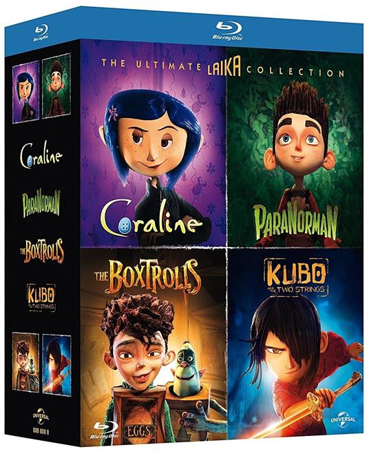 LAIKA Collection (4 Blu-ray) di Graham Annable,Chris Butler,Sam Fell,Travis Knight,Henry Selick,Anthony Stacchi