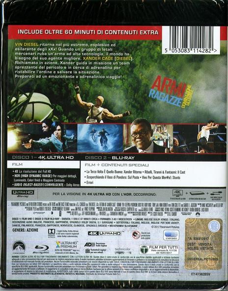 xXx. Il ritorno di Xander Cage (Blu-ray + Blu-ray 4K Ultra HD) di D. J. Caruso - Blu-ray + Blu-ray Ultra HD 4K - 2