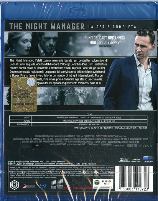The Night Manager. Stagione 1. Sere TV ita (2 Blu-ray) di Susanne Bier - Blu-ray - 2