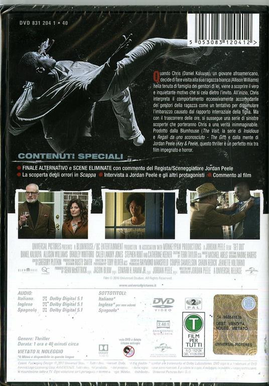Scappa. Get Out (DVD) di Jordan Peele - DVD - 2