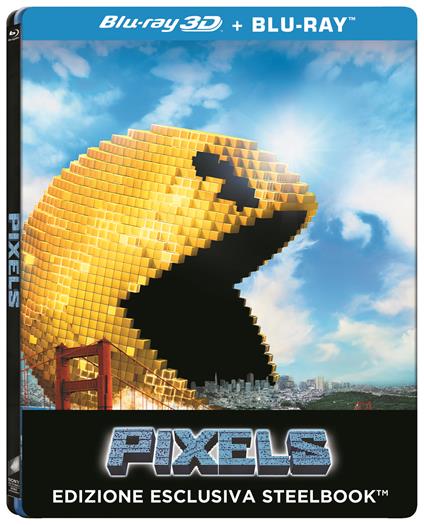 Pixels. Con Steelbook (Blu-ray + Blu-ray 3D) di Chris Columbus - Blu-ray + Blu-ray 3D