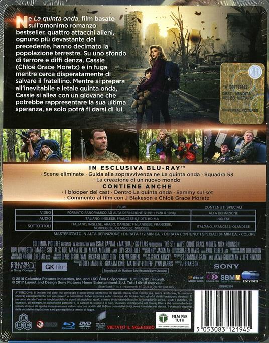 La quinta onda. Con Steelbook (DVD + Blu-ray) di J Blakeson - DVD + Blu-ray - 2