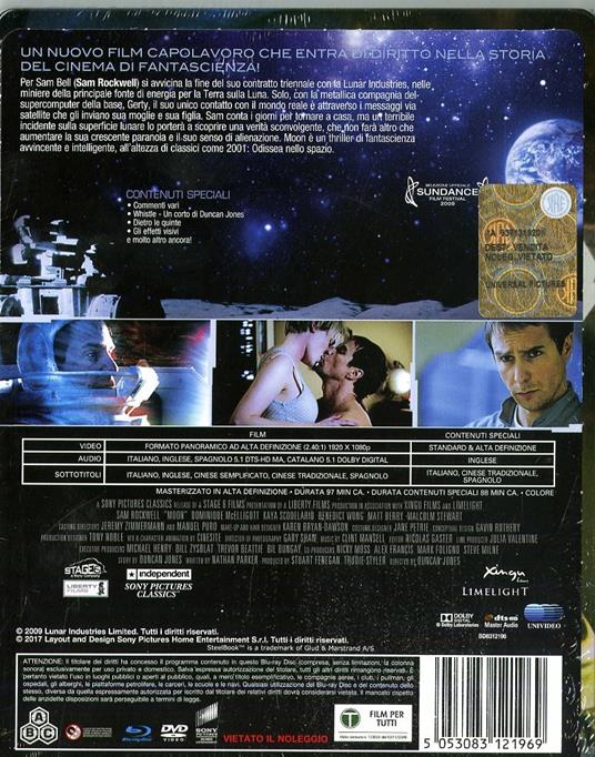 Moon (DVD + Blu-ray) di Duncan Jones - DVD + Blu-ray - 2