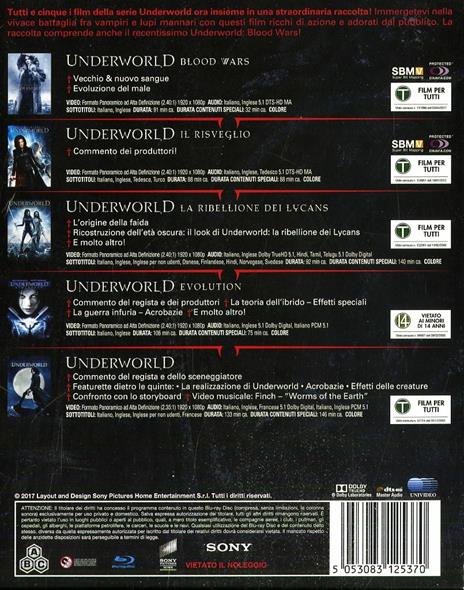 Underworld Collection 5 film (5 Blu-ray) di Anna Foerster,Måns Mårlind,Björn Stein,Patrick Tatopoulos,Len Wiseman - 2
