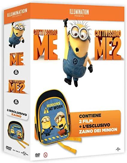 Cattivissimo me + Cattivissimo me 2. Con zaino (2 DVD) di Pierre Coffin,Chris Renaud - DVD