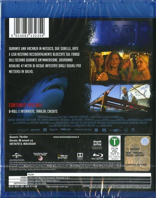 47 metri (Blu-ray) di Johannes Roberts - Blu-ray - 2