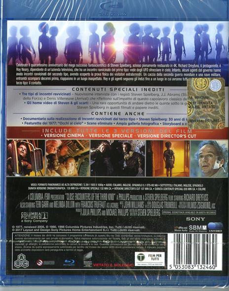 Incontri ravvicinati del terzo tipo. Edizione speciale 40° anniversario (Blu-ray) di Steven Spielberg - Blu-ray - 2