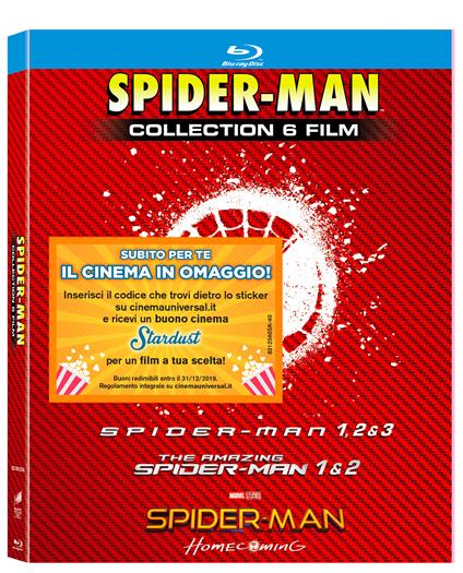 Spider-man Collection (6 Blu-ray) di Sam Raimi,Jon Watts,Marc Webb