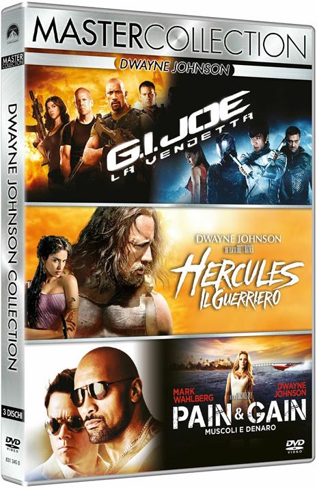 Dwayne Johnson Master Collection. G.I. Joe. La vendetta - Hercules - Pain and Gain (3 DVD) di Michael Bay,Jon Chu,Brett Ratner