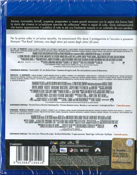 Dwayne Johnson Master Collection. G.I. Joe. La vendetta - Hercules - Pain and Gain (3 Blu-ray) di Michael Bay,Jon Chu,Brett Ratner - 2