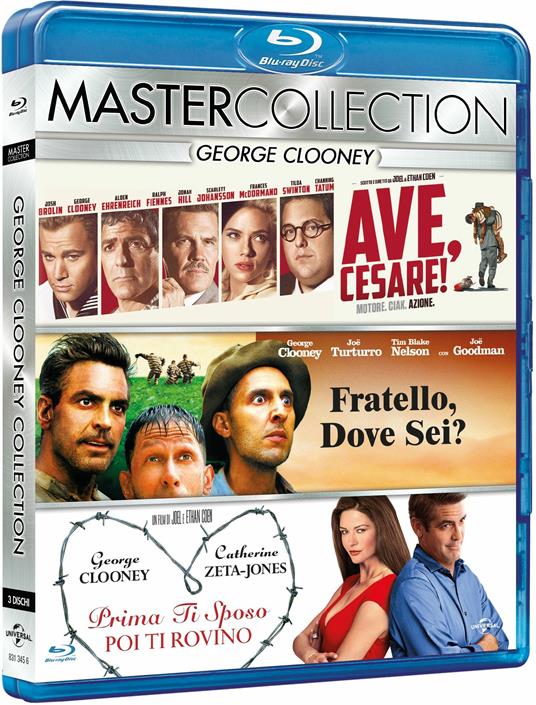 George Clooney Master Collection. Ave, Cesare! - Fratello, dove sei? - Prima ti sposo e poi ti rovino (3 Blu-ray) di Ethan Coen,Joel Coen