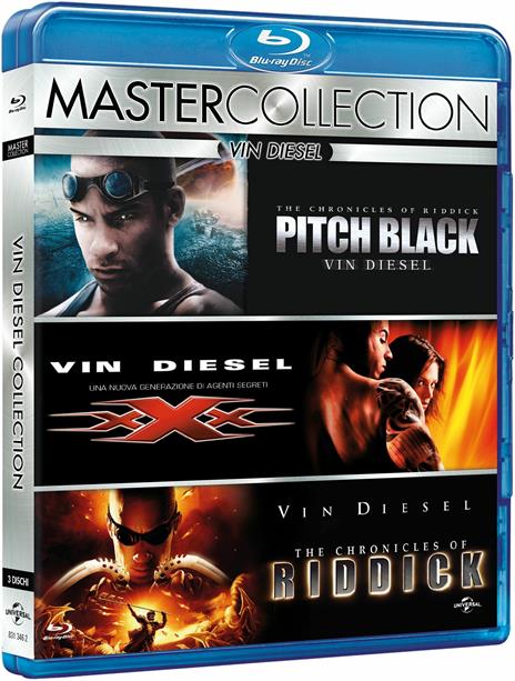 Vin Diesel Master Collection. The Chronicles of Riddick - Pitch Black - XXX (3 Blu-ray) di Rob Cohen,David N. Twohy