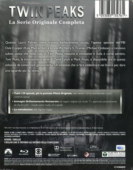 Twin Peaks. I segreti di Twin Peaks. Stagioni 1 - 2. Serie TV ita (8 Blu-ray) di David Lynch - Blu-ray - 3