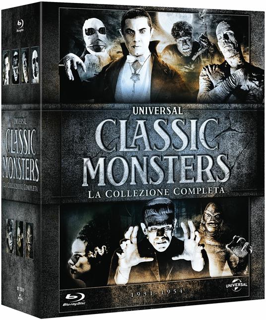 Classic Monster Box Set (7 Blu-ray) di Jack Arnold,Tod Browning,Karl Freund,George Waggner,James Whale