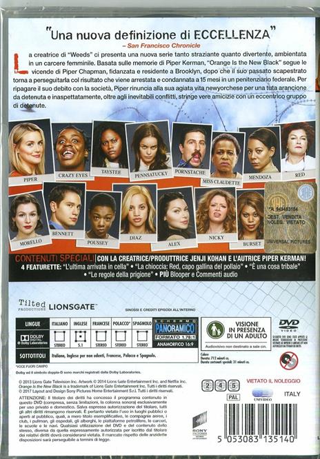 Orange Is the New Black. Stagione 1. Serie TV ita (4 DVD) di Andrew McCarthy,Phil Abraham,Michael Trim - DVD - 2