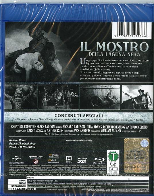 Il mostro della laguna nera (Blu-ray) di Jack Arnold - Blu-ray - 2