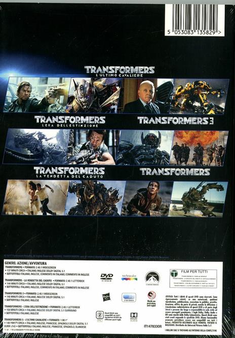 Transformers. Collezione completa 5 film (5 DVD) di Michael Bay - 2