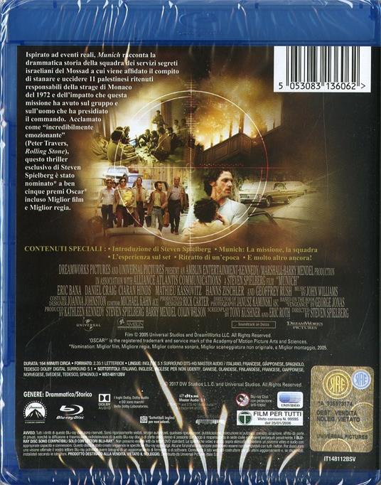 Munich (Blu-ray) di Steven Spielberg - Blu-ray - 2