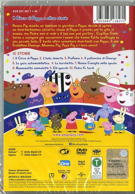 Peppa Pig. Il circo di Peppa (DVD) di Neville Astley,Mark Baker - DVD - 2